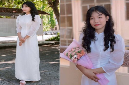 Áo dài nhẹ nhàng nhảy múa cực dâm đãng