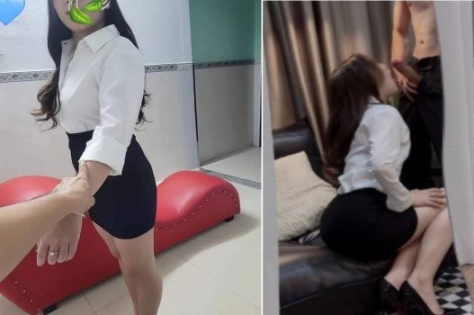 Thư ký ân ái lén lút với sếp đầy kích thích